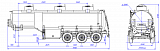 SF3328_3S_23, fifth-wheel 1200, 3 compartments, 28 m3 - 1 |  ЗАО «Сеспель»