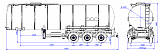 SF3B38.1S_05, 38 m3, 1 compartment, fifth-wheel 1250 - 1 |  ЗАО «Сеспель»