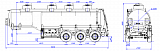 SF3328_4S_04, fifth-wheel 1250, 4 compartments, 28 m3  - 1 |  ЗАО «Сеспель»