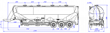SF3U55_3A_01 55 m3, 3 compartments, fifth-wheel 1150 - 1 |  ЗАО «Сеспель»