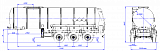 Tanker SF3918_1N_01, 18 m3, 1 compartments, fifth-wheel 1350 - 1 |  ЗАО «Сеспель»