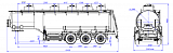 SF3330_5A_12, 30 m3, 5 compartments, fifth-wheel 1250 - 1 |  ЗАО «Сеспель»
