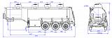 SF3328_4S_10, fifth-wheel 1250, 4 compartments, 28 m3 - 1 |  ЗАО «Сеспель»