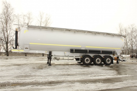 3-axle aluminum semitrailer for bulk cargo transportation SB3U60 - ЗАО «Сеспель»