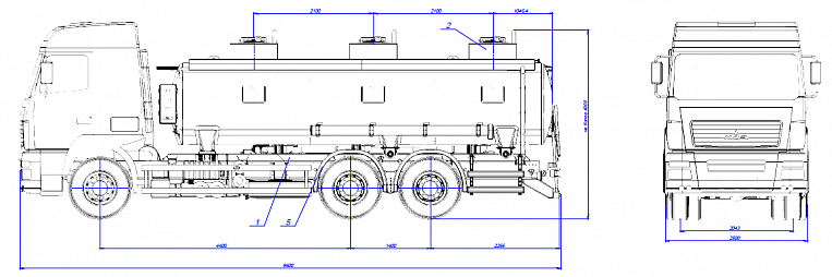 Tank Truck 465216-17 MAZ-6312В9 - технические характеристики