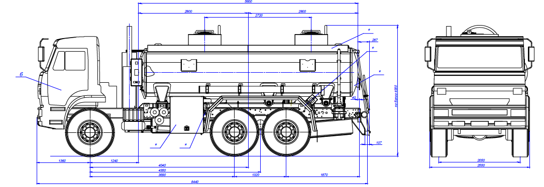 Tank Truck АЦ-465115-12 43118-0003938-46 - технические характеристики
