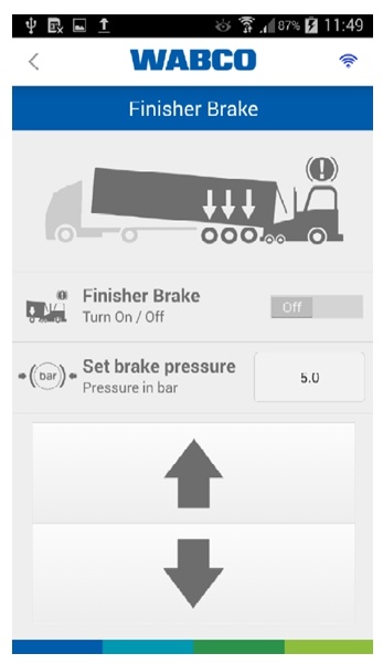 Finisher Brake – displays brake OptiLink 