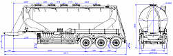 SF3U39.5A fifth-wheel 1150, 5 compartments SF3U39.5A fifth-wheel 1150, 5 compartments - ЗАО «Сеспель»