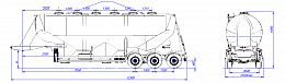 SF3U48_3A_09 fifth-wheel 1150, 3 compartments SF3U48_3A_09 fifth-wheel 1150, 3 compartments - ЗАО «Сеспель»