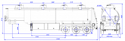 SF3340.4S_04, 40 m3, 4 compartments, fifth-wheel 1250 SF3340.4S_04, 40 m3, 4 compartments, fifth-wheel 1250 - ЗАО «Сеспель»