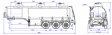 SF3328_3S_21, fifth-wheel 1200, 3 compartments, 28 m3 - 1 |  ЗАО «Сеспель»
