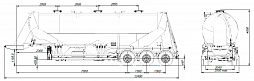 SF3U48_3A_20 fifth-wheel 1150, 3 compartments SF3U48_3A_20 fifth-wheel 1150, 3 compartments - ЗАО «Сеспель»