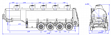 4-axle steel semitrailer SF4332.5S_01 - 1 |  ЗАО «Сеспель»