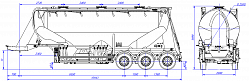 SF3U39.3A_07, fifth-wheel 1150, 3 compartments SF3U39.3A_07, fifth-wheel 1150, 3 compartments - ЗАО «Сеспель»