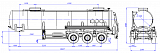 96487B fifth-wheel 1100, 1 compartment_30 chemical - 1 |  ЗАО «Сеспель»