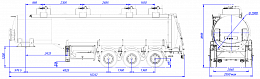 SF3330_4A_11, 30 m3, 4 compartments, fifth-wheel 1250 SF3330_4A_11, 30 m3, 4 compartments, fifth-wheel 1250 - ЗАО «Сеспель»