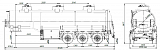 SF3330_3A_10, 30 m3, 3 compartments, fifth-wheel 1150 - 1 |  ЗАО «Сеспель»