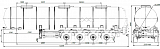 SF4032.3N_04, 32 m3, 3 compartments, fifth-wheel 1250 - 1 |  ЗАО «Сеспель»