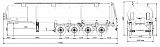 4-axle steel semitrailer SF4332.3S_100 - 1 |  ЗАО «Сеспель»