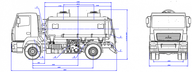 Tank Trucks 465126-11 MAZ-5340В2 (Refueller) - технические характеристики