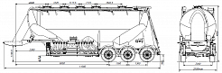 SF3U39.5A_02 fifth-wheel 1150, 5 compartments SF3U39.5A_02 fifth-wheel 1150, 5 compartments - ЗАО «Сеспель»
