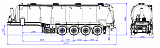 4-axle aluminum semitrailer for bulk cargo transportation  SB4U45.1A_01 - 1 |  ЗАО «Сеспель»