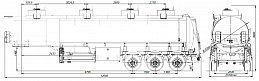 SF3340.4S_11, 40 m3, 4 compartments, fifth-wheel 1460 SF3340.4S_11, 40 m3, 4 compartments, fifth-wheel 1460 - ЗАО «Сеспель»