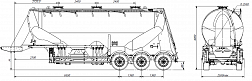 SF3U39.1A_04, fifth-wheel 1150, 3 compartments SF3U39.1A_04, fifth-wheel 1150, 3 compartments - ЗАО «Сеспель»