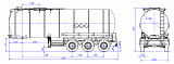 SF3B32_1S fifth-wheel 1250, 1 compartment_01 - 1 |  ЗАО «Сеспель»