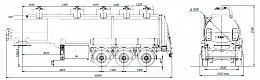 SF3330_5A_03, 30 m3, 5 compartments, fifth-wheel 1250 SF3330_5A_03, 30 m3, 5 compartments, fifth-wheel 1250 - ЗАО «Сеспель»