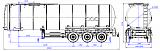 SF3B38.1S_04, 38 m3, 1 compartment, fifth-wheel 1150 - 1 |  ЗАО «Сеспель»