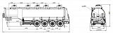 4-axle aluminum semitrailer SF4338.5A_10 Oil Tanker - 1 |  ЗАО «Сеспель»