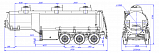 SF3328_3S_24, fifth-wheel 1350, 3 compartments, 28 m3 - 1 |  ЗАО «Сеспель»