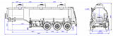 SF3328_3S_25, fifth-wheel 1210, 3 compartments, 28 m3 - 1 |  ЗАО «Сеспель»