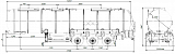 SF3830.3N_01, 30 m3, 4 compartment, fifth-wheel 1150 - 1 |  ЗАО «Сеспель»