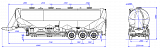 SF3U55_3A_02, 55 m3, 3 compartments, fifth-wheel 1150 - 1 |  ЗАО «Сеспель»