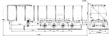 4-axle steel semitrailer Bitumen Tanker SF4B32.1S_18 - 1 |  ЗАО «Сеспель»