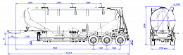 SF3U48_3A_04 fifth-wheel 1250, 3 compartments SF3U48_3A_04 fifth-wheel 1250, 3 compartments - ЗАО «Сеспель»