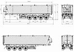 Semi-trailer Grain Truck DC4U51 - 1 |  ЗАО «Сеспель»