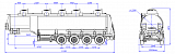 4-axle aluminum semitrailer SF4338.5A_07 Oil Tanker - 1 |  ЗАО «Сеспель»