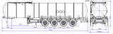 4-axle steel semitrailer Bitumen Tanker SF4B32.1S_09 - 1 |  ЗАО «Сеспель»