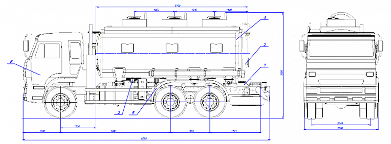 Tank Truck 465175-15 65115 - технические характеристики