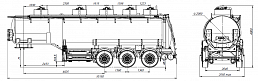SF3330_5A_14, 30 m3, 5 compartments, fifth-wheel 1250 SF3330_5A_14, 30 m3, 5 compartments, fifth-wheel 1250 - ЗАО «Сеспель»