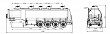 4-axle aluminum semitrailer SF4338.5A_08 Oil Tanker - 1 |  ЗАО «Сеспель»