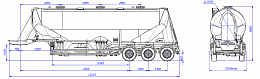 SF3U48_3A_05 fifth-wheel 1150, 3 compartments SF3U48_3A_05 fifth-wheel 1150, 3 compartments - ЗАО «Сеспель»