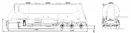 SF3U48_3A_27 fifth-wheel 1250, 3 compartments SF3U48_3A_27 fifth-wheel 1250, 3 compartments - ЗАО «Сеспель»
