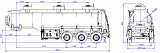 SF3328_3S_14, fifth-wheel 1200, 3 compartments, 28 m3 - 1 |  ЗАО «Сеспель»