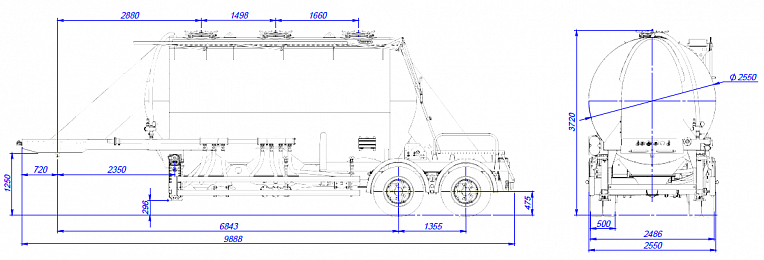 Bulk Cement Trucks - технические характеристики