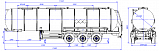Semitrailer for food liquids transportation SF3030_3N_01 - 1 |  ЗАО «Сеспель»