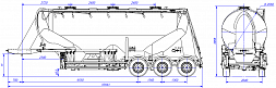 SF3U39.3A_02, fifth-wheel 1350, 3 compartments SF3U39.3A_02, fifth-wheel 1350, 3 compartments - ЗАО «Сеспель»